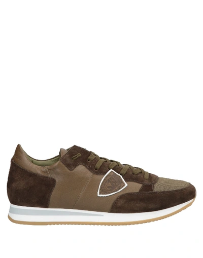 Philippe Model Sneakers In Military Green
