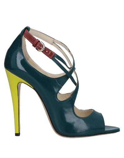 Brian Atwood Sandals In Deep Jade