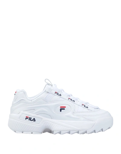 Fila Disruptor Low-top Trainers In White/navy/red