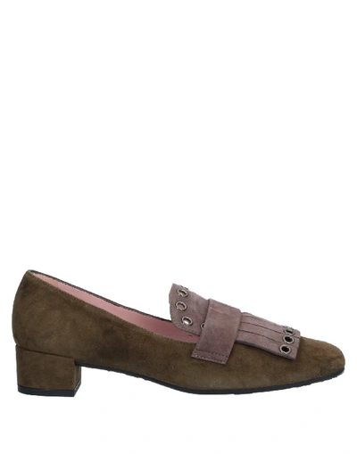 Pretty Ballerinas Loafers In Military Green