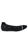Hogan Ballet Flats In Black