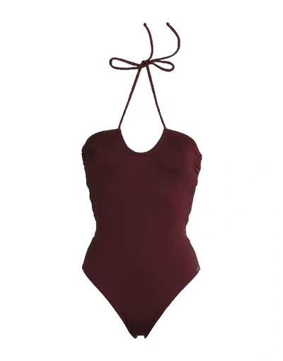 Prism One-piece Swimsuits In Maroon