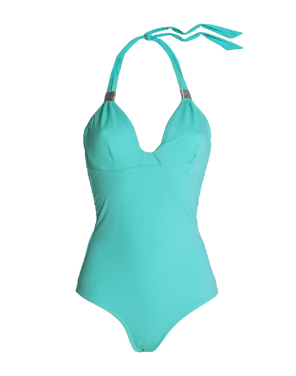 Heidi Klein One-piece Swimsuits In Sky Blue | ModeSens