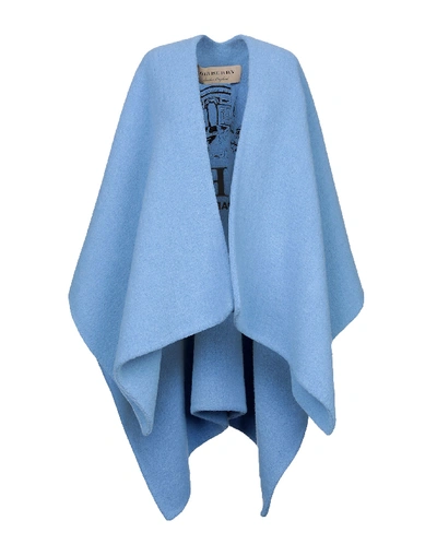 Burberry Capes & Ponchos In Pastel Blue