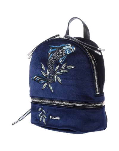 Pollini Backpacks In Dark Blue