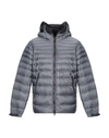 Ai Riders On The Storm Down Jackets In Steel Grey