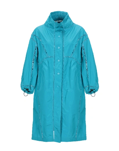 Ermanno Scervino Overcoats In Blue