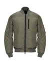 Add Down Jacket In Military Green