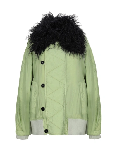 Mm6 Maison Margiela Bomber In Acid Green