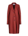 Harris Wharf London Coats In Rust