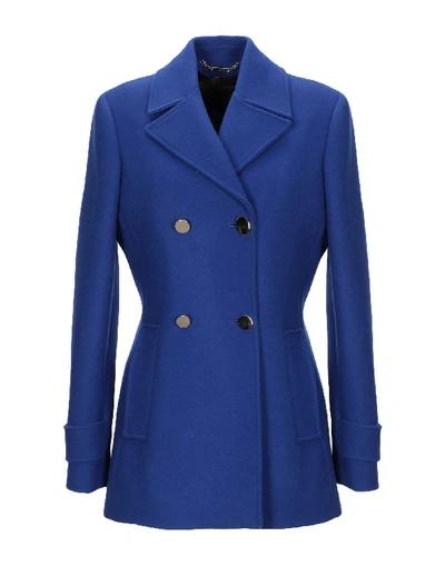 Versace Coat In Blue