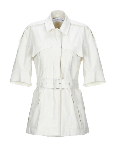 Carven Overcoats In Ivory