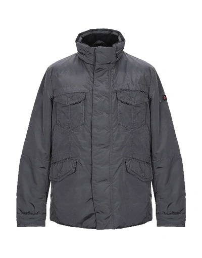 Peuterey Down Jacket In Steel Grey
