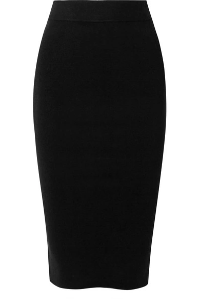 Alexander Wang T Stretch-knit Skirt In Black