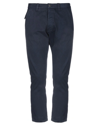 2 Men Casual Pants In Dark Blue