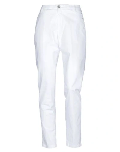 Aglini 窄管裤 In White