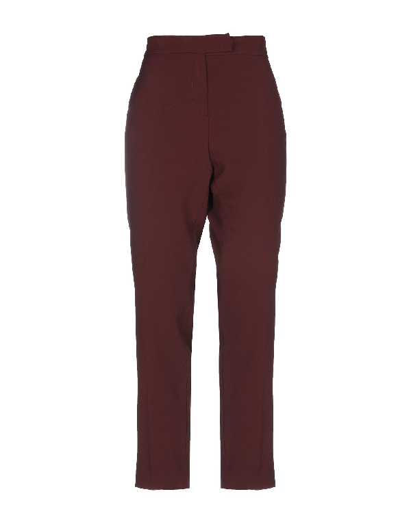 Clips Casual Pants In Maroon | ModeSens