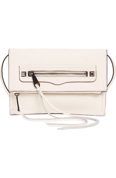 Rebecca Minkoff Small Regan Crossbody Clutch In Antique White | ModeSens