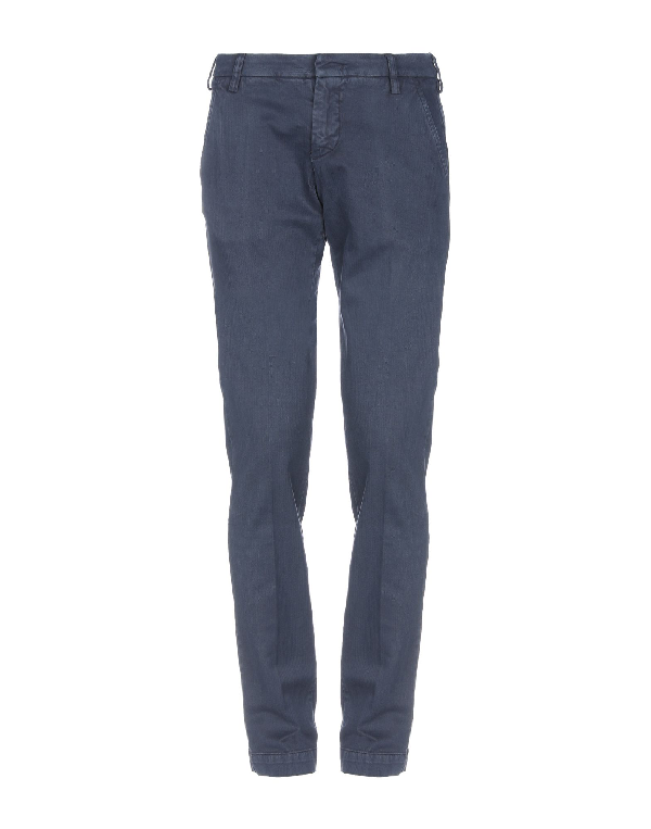 Entre Amis Casual Pants In Dark Blue | ModeSens