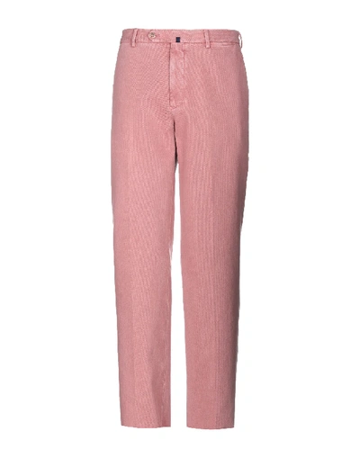 Incotex Casual Pants In Pastel Pink