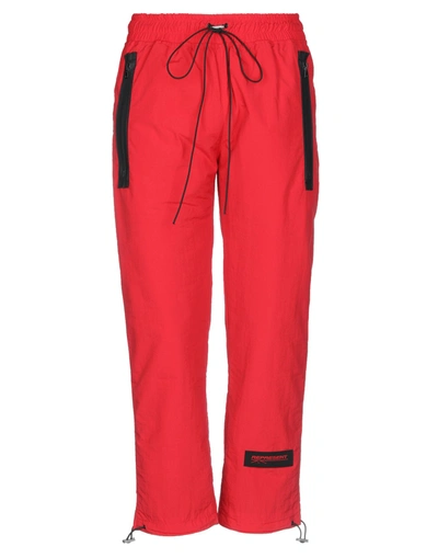 Represent Casual Pants In Red