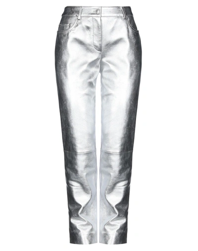 Moschino Pants In Silver