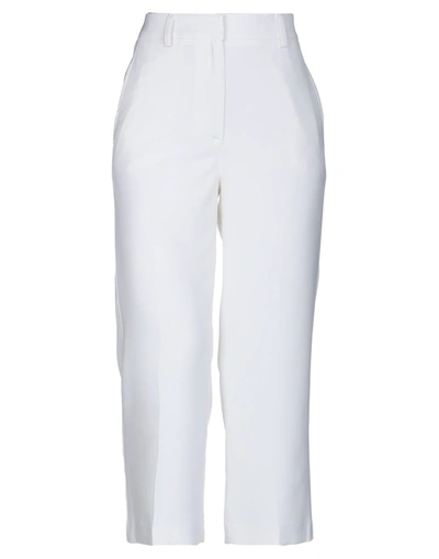 Atos Lombardini Cropped Pants In White
