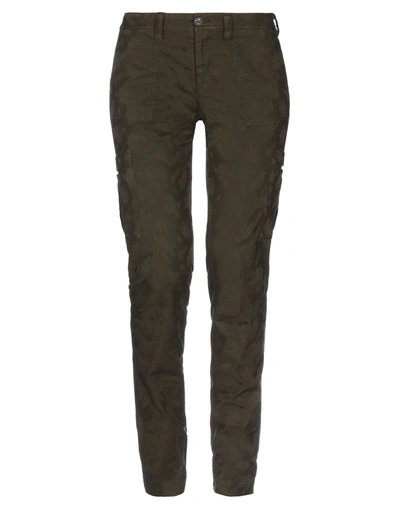 Pt0w Casual Pants In Military Green