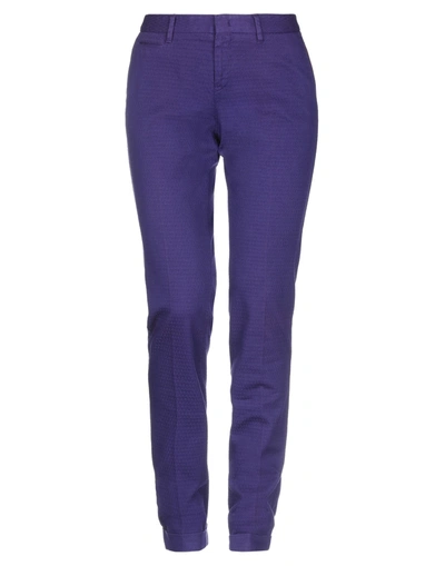 Pt0w Casual Pants In Purple