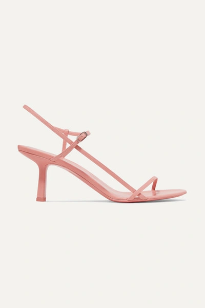 The Row Bare Leather Sandals In Blush