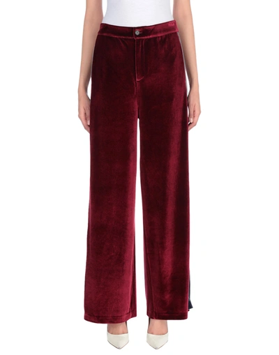 Black Coral Pants In Red