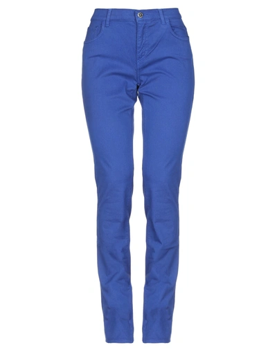 Trussardi Jeans Casual Pants In Bright Blue