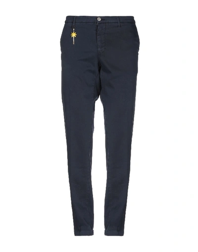 Manuel Ritz Casual Pants In Dark Blue