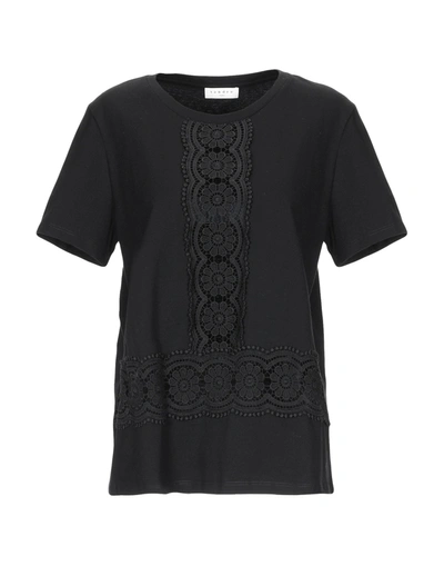 Sandro T-shirts In Black