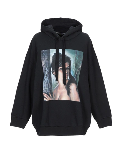 Stella Mccartney Hooded Sweatshirt In Black