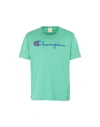 Champion T-shirts In Green