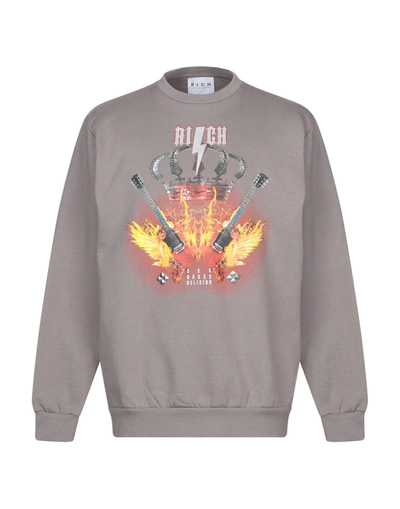 John Richmond Sweatshirts In Grey