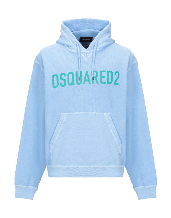 Dsquared2 Hooded Sweatshirt In Sky Blue | ModeSens