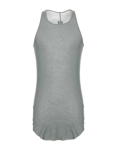 Rick Owens Tank Top In Military Green