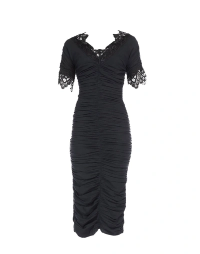 Dolce & Gabbana Midi Dresses In Black