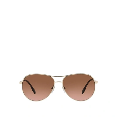 Burberry Brown Gradient Pilot Ladies Sunglasses Be3122 110913 59