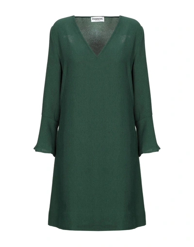Essentiel Antwerp Short Dresses In Dark Green