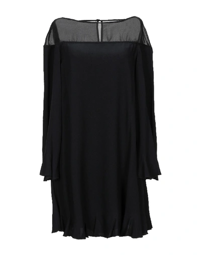 Atos Lombardini Short Dress In Black