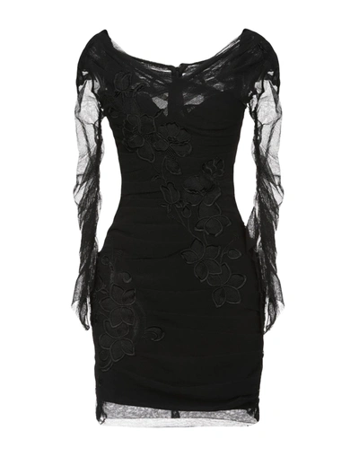Dolce & Gabbana Short Dresses In Black
