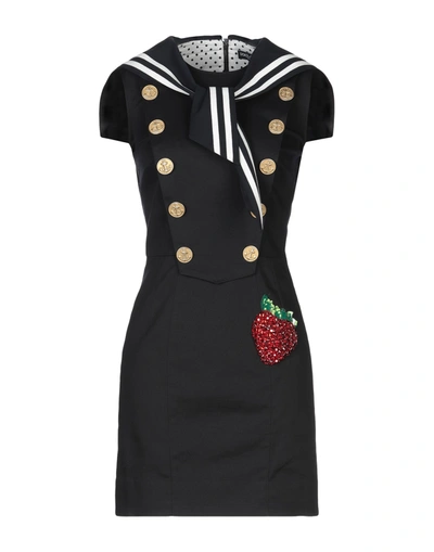 Dolce & Gabbana Short Dresses In Black
