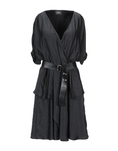 Liu •jo Short Dress In Black