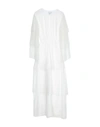 Dondup Long Dresses In White