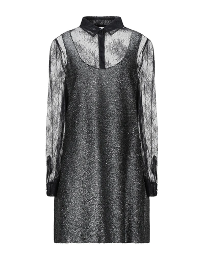 Boutique Moschino Short Dresses In Silver