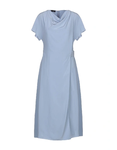 Emporio Armani Midi Dresses In Blue