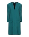 Elisabetta Franchi Short Dress In Deep Jade